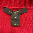 Load image into Gallery viewer, Louis Vuitton Red Jewel Neck Cap Sleeved Wool Knit Dress

