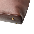Load image into Gallery viewer, Elleme Brown Grained Leather Shoulder Bag with Brushed Gold Hardware
