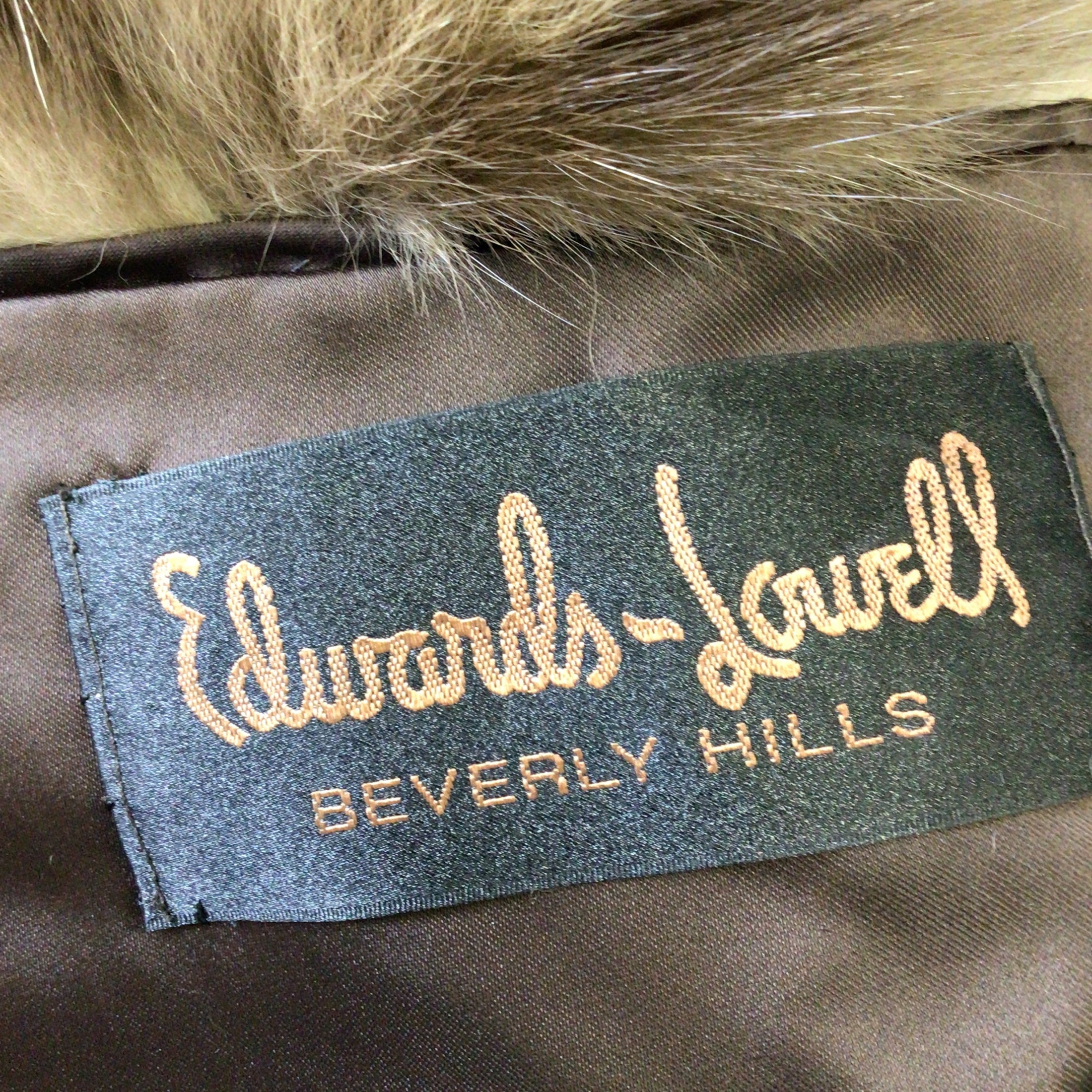 Edwards-Lowell of Beverly Hills Brown Cropped Sable Fur Vest