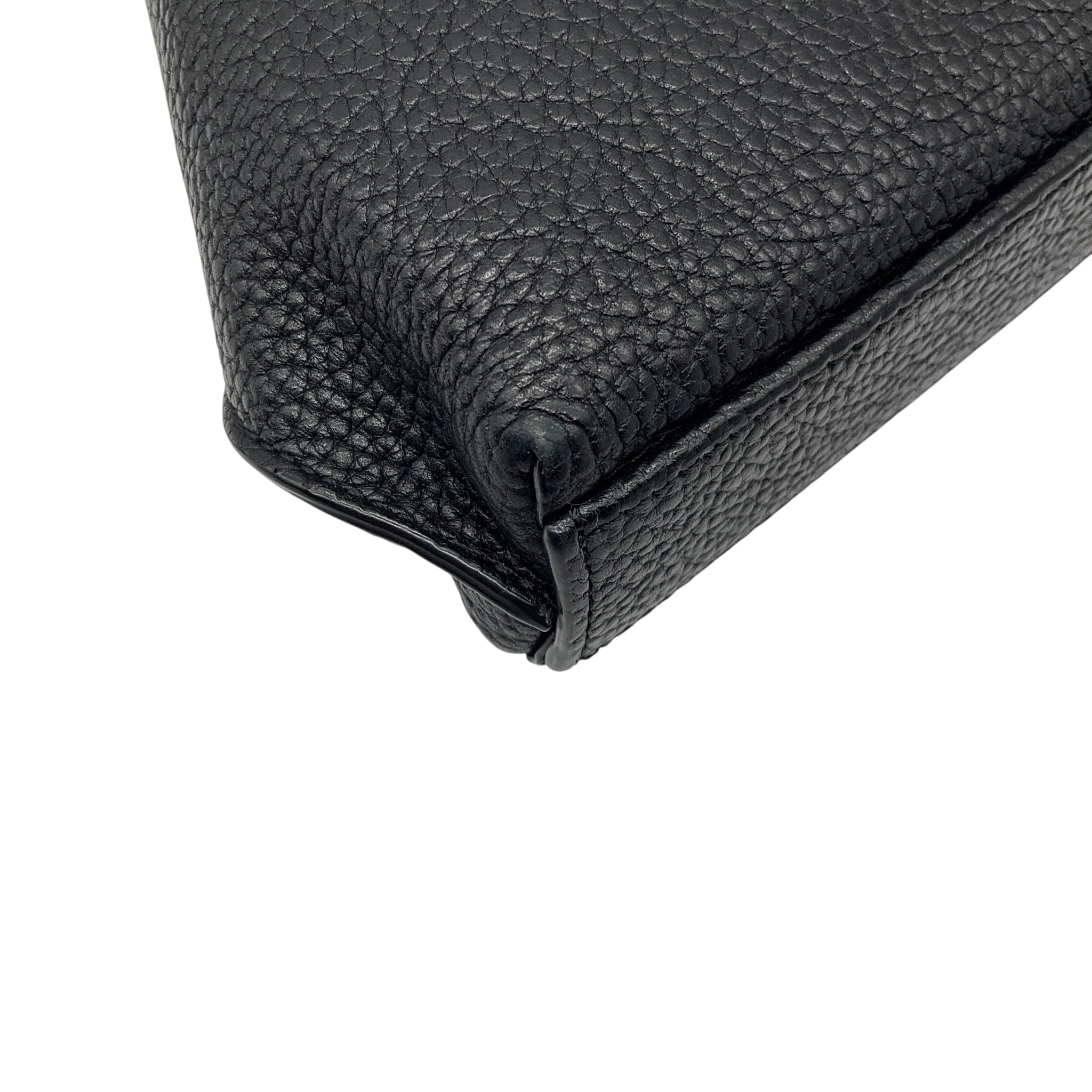 Akris Black Pebbled Leather Mini Belt Bag