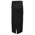 Load image into Gallery viewer, Balenciaga Black 2022 Maxi Tube Wool Skirt With Slit
