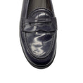 Load image into Gallery viewer, Tod's Navy Blue Shiny Leather Loafers / Flats
