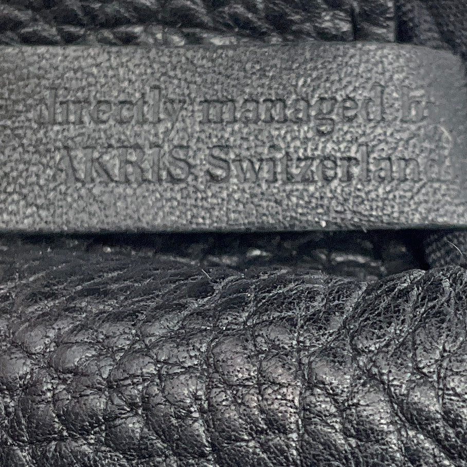 Akris Black Pebbled Leather Mini Belt Bag