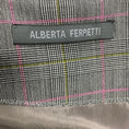 Load image into Gallery viewer, Alberta Ferretti Black / White / Pink Multi Puff Sleeved Midi Dress
