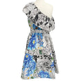 Load image into Gallery viewer, Mary Katrantzou White / Blue Floral One Shoulder Dress
