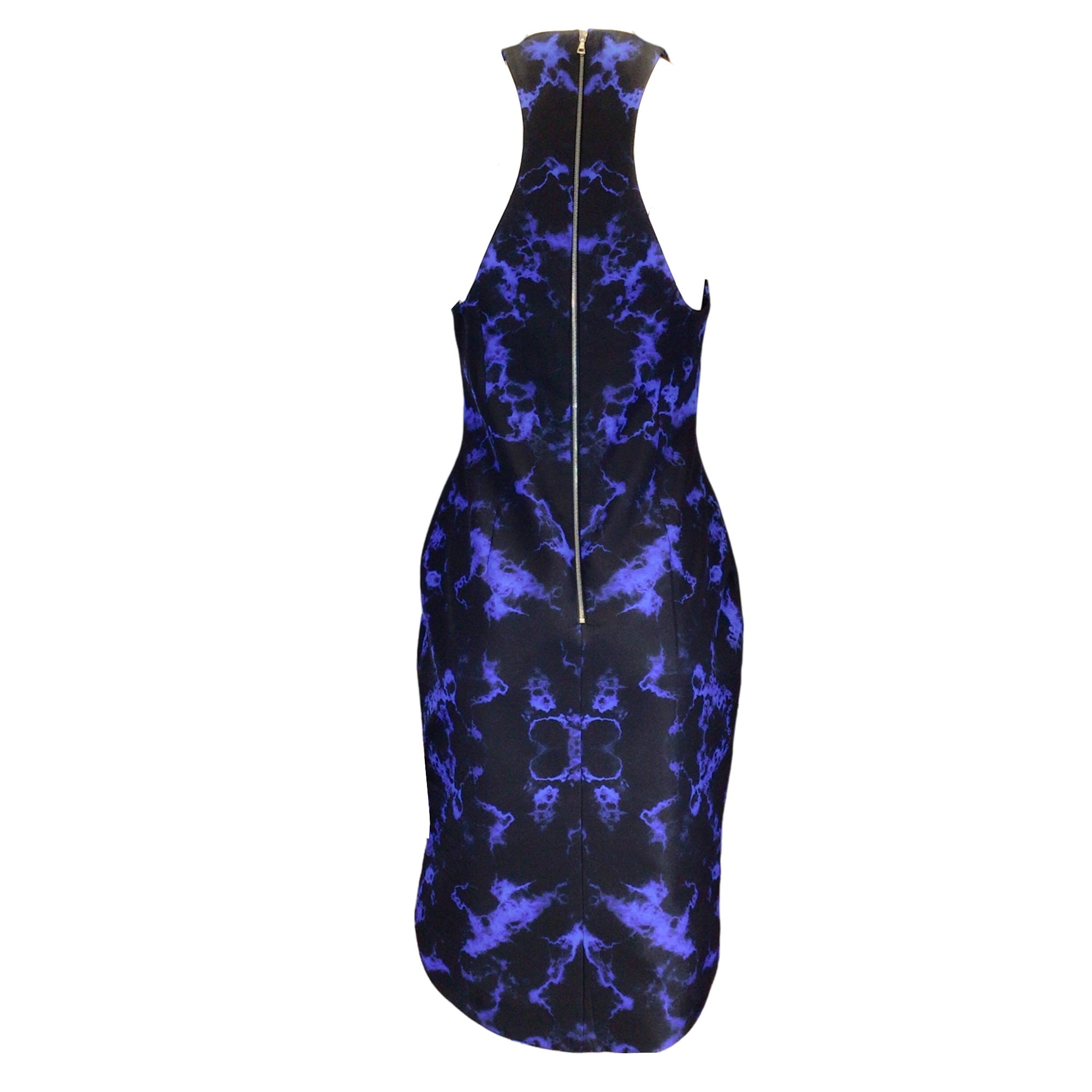 Josh Goot Black Multi Printed Sleeveless Silk Dress