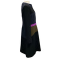 Load image into Gallery viewer, Marni Navy / Olive / Magenta Colorblock Midi Dress

