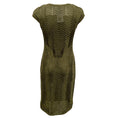 Load image into Gallery viewer, M Missoni Green Metallic Chevron Sleeveless Dress with Slip
