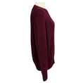 Load image into Gallery viewer, Prada Burgundy Triangle Logo Wool and Cashmere Knit Sweater
