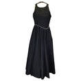 Load image into Gallery viewer, Aje. Black Florence Pearl Trim Midi Dress
