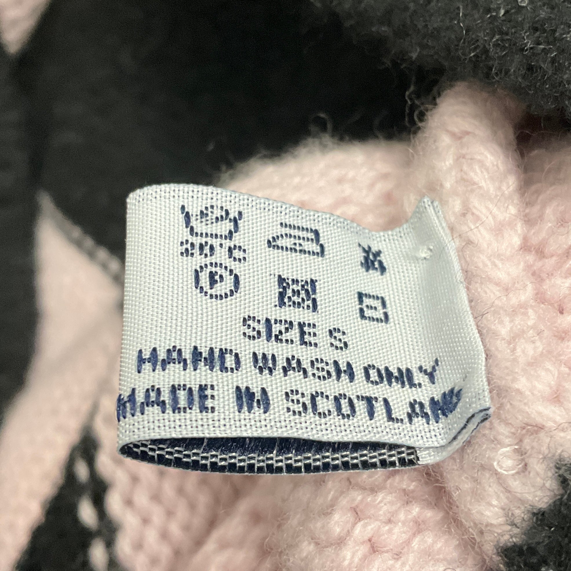 Barrie x Sofia Coppola Pink / Black Striped Cashmere Knit Sweater