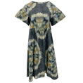 Load image into Gallery viewer, Alpha Studio Green Watercolor Flutter Sleeve Dress
