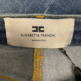 Load image into Gallery viewer, Elisabetta Franchi Blue Vintage Denim Bootcut Jeans with Zip NWT
