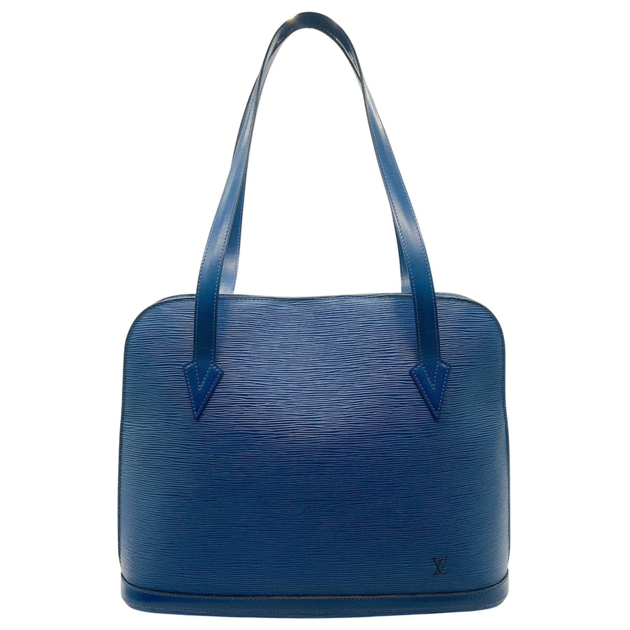 Louis Vuitton Blue Epi Lussac Shoulder Bag
