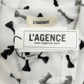 Load image into Gallery viewer, L'Agence White / Black Chess Piece Camille Blouse
