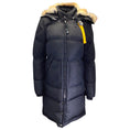 Load image into Gallery viewer, Parajumpers Black / Tan Fur Trimmed Hooded Down Puffer Long Bear Coat
