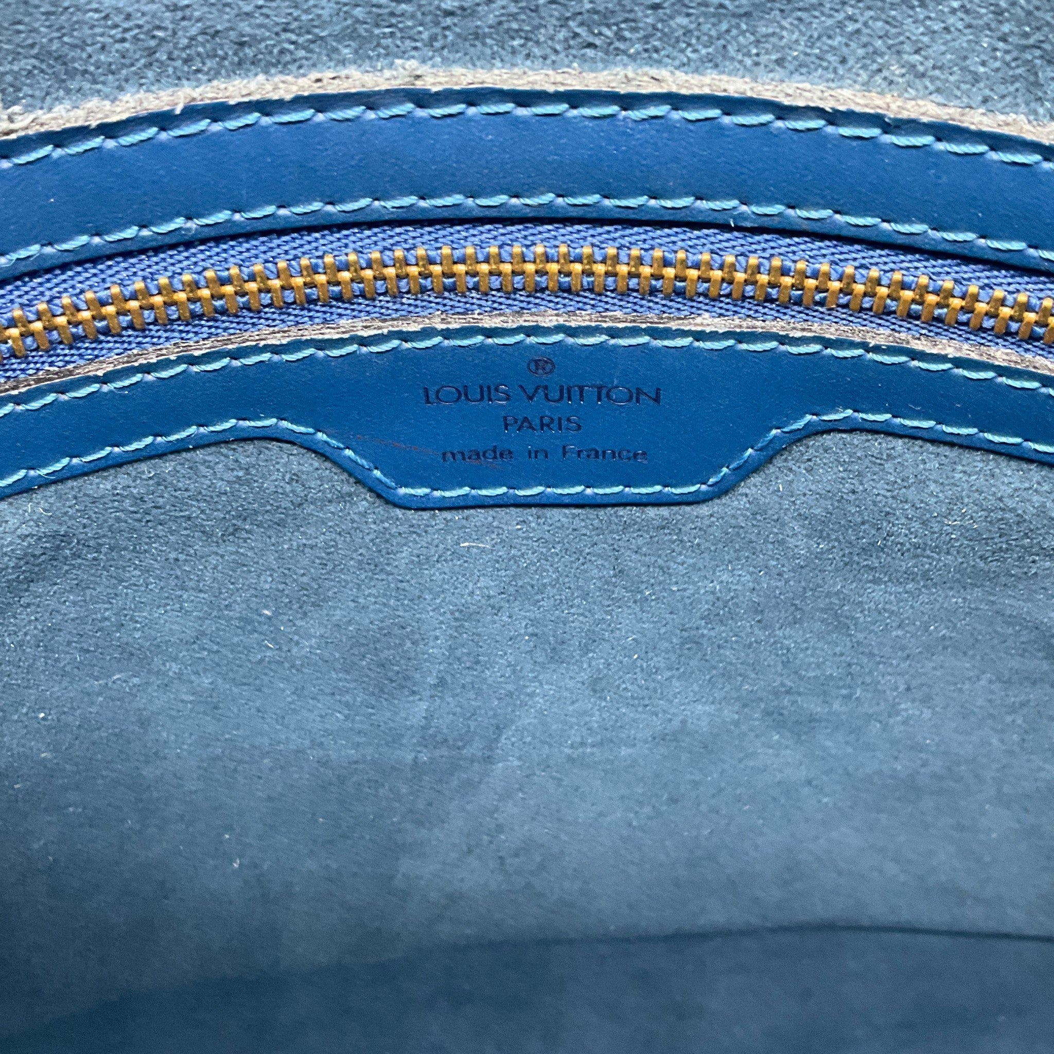 Louis Vuitton Blue Epi Lussac Shoulder Bag