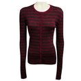 Load image into Gallery viewer, Dolce & Gabbana Burgundy Metallic Striped Knit Cardigan Sweater 
