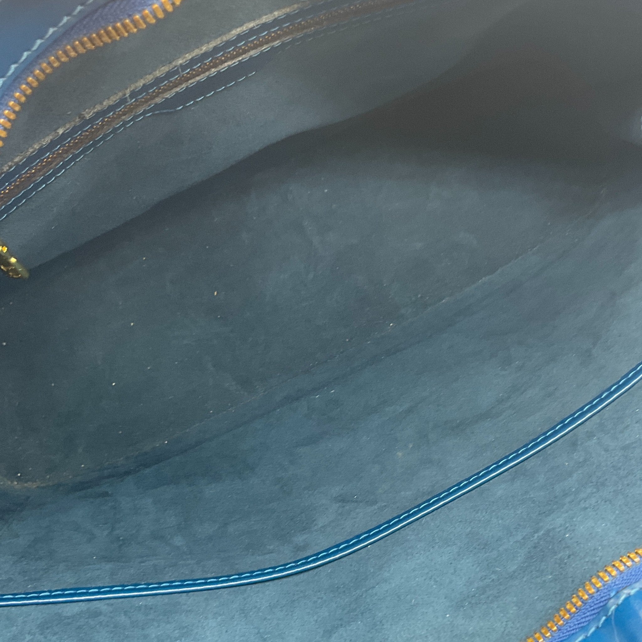 Louis Vuitton Blue Epi Lussac Shoulder Bag