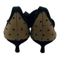 Load image into Gallery viewer, Christian Dior Black Mesh Kitten Heel Pumps with Suede Ankle Ties

