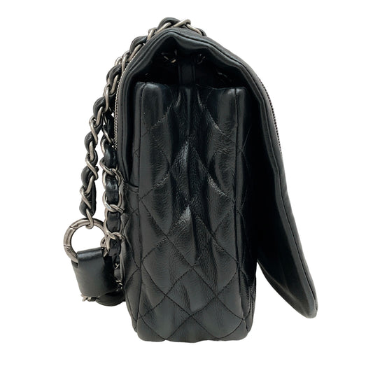 Chanel 2011 Black Leather Istanbul Flap Bag