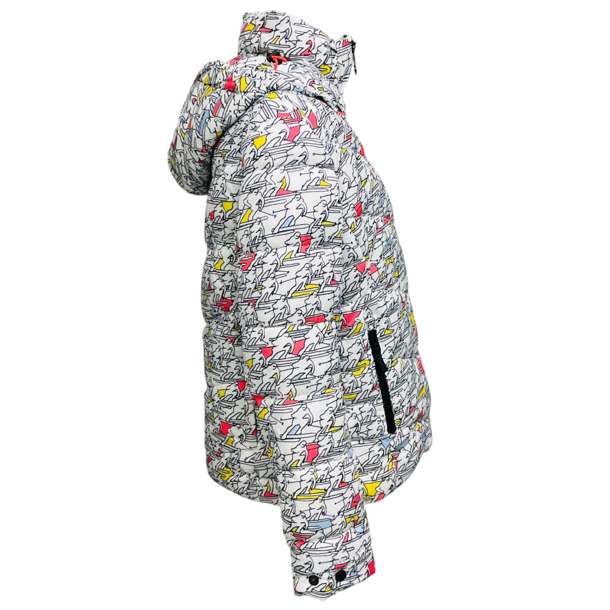 Bogner Fire + Ice White Multi Saelly-D Down Ski Jacket