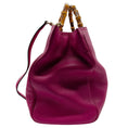 Load image into Gallery viewer, Gucci Bright Bougainvillea Pebbled Calfskin Large Bamboo Shopper Tote
