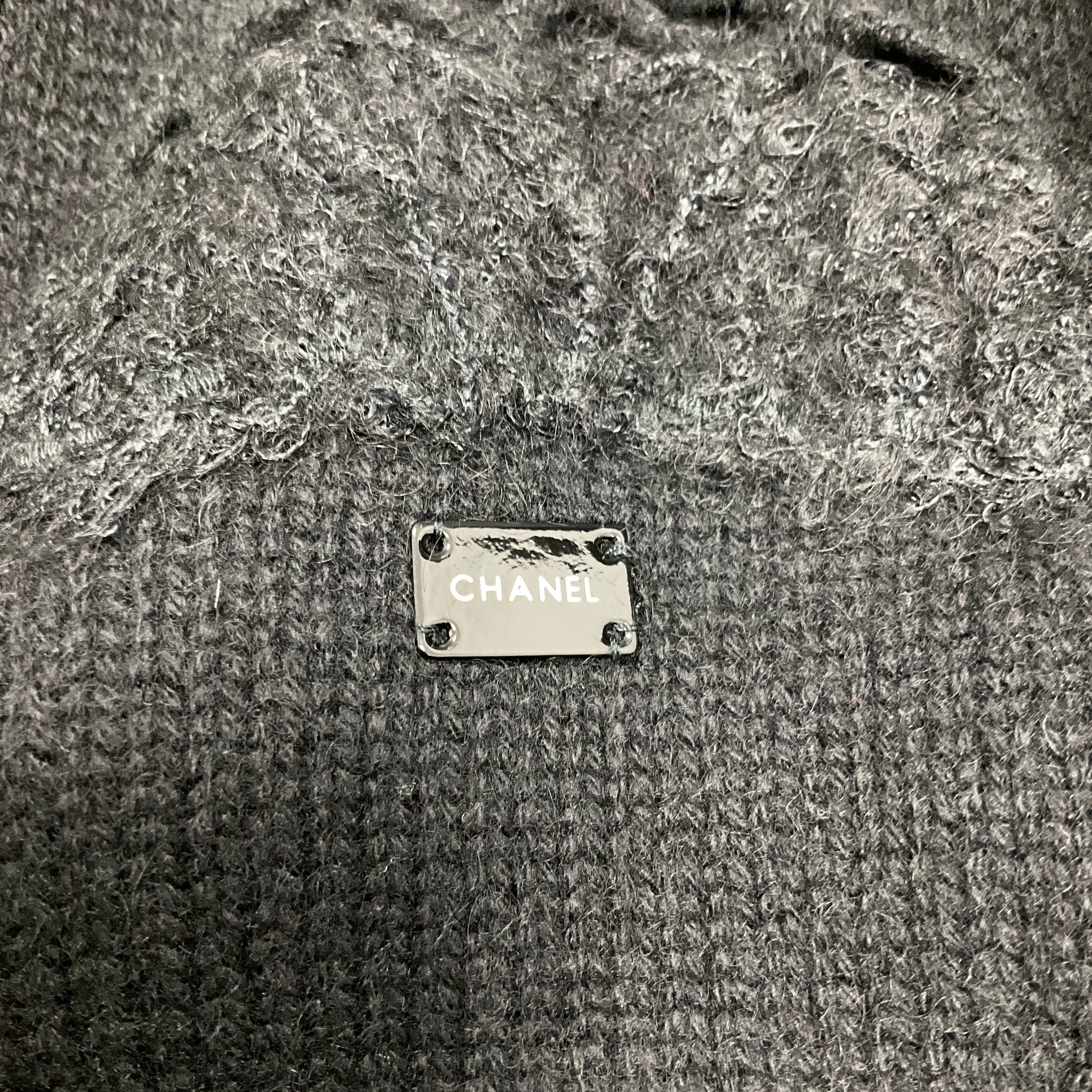 Chanel Black Vintage 2006 Cashmere and Mohair Cardigan and Top Two-Piece Set