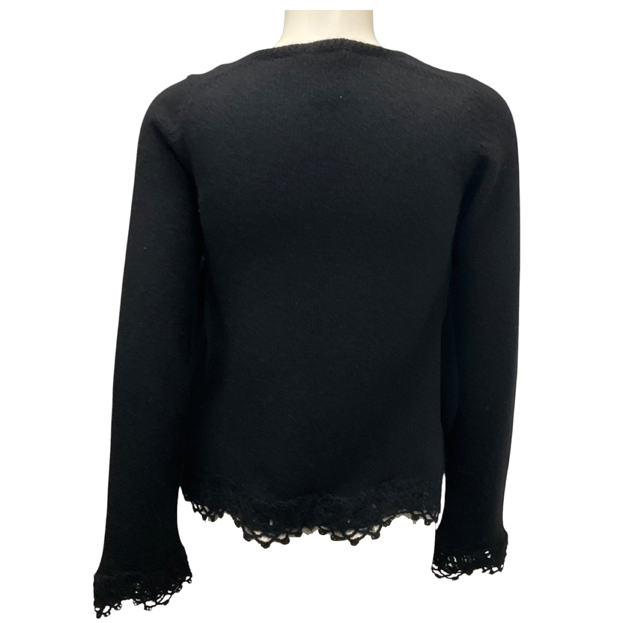 Chanel Black Vintage 2006 Cashmere and Mohair Cardigan and Top Two-Piece Set