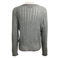 Load image into Gallery viewer, Erdem Grey / Black Floral Embroidered Wool and Silk Knit Estelle Cardigan
