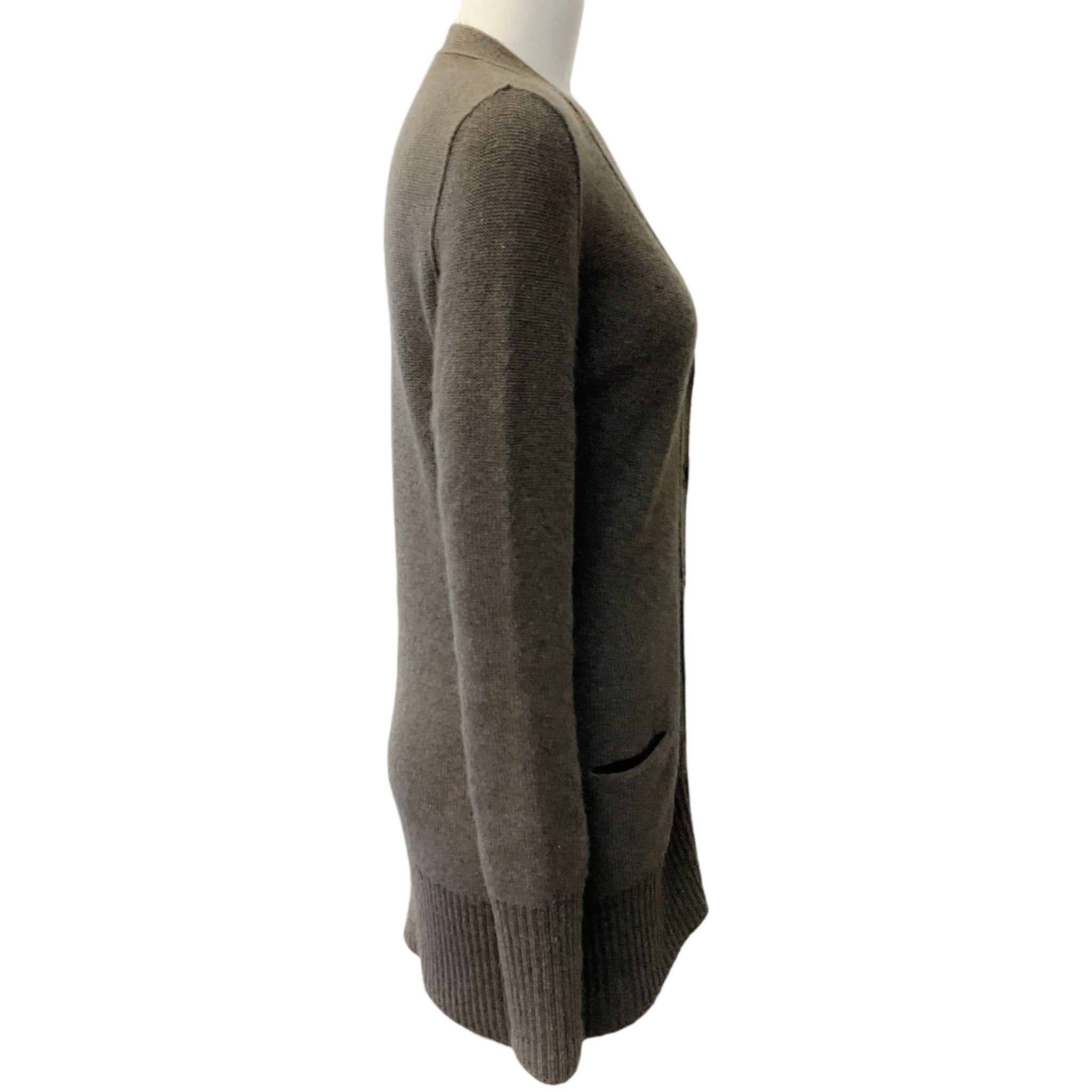 Loro Piana Taupe Cashmere Cardigan Sweater
