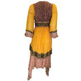 Load image into Gallery viewer, Ulla Johnson Brown / Green / Mustard Yellow Multi Printed Silk Midi Dress
