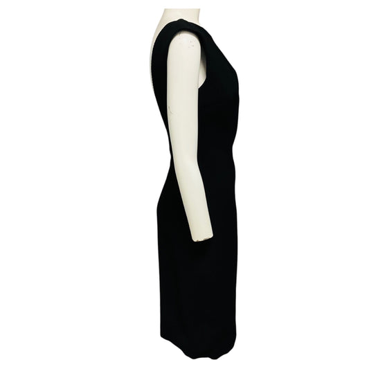 Prada Black Textured Nylon and Wool Cocktail Dress