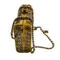 Load image into Gallery viewer, Chanel 2015 Gold Metal CC Moucharabieh Paris-Dubai Minaudiere Clutch
