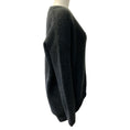 Load image into Gallery viewer, Brunello Cucinelli Charcoal Grey Cashmere V Neck Sweater with Sequins
