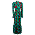 Load image into Gallery viewer, La DoubleJ Green Multi Sable Ashbury Visconti Maxi Dress NWT
