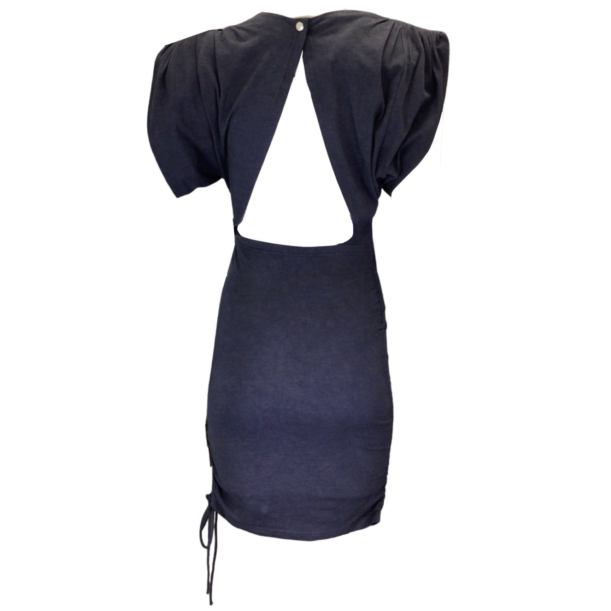 Isabel Marant Blue Sitian Cotton Jersey Mini Dress