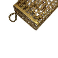 Load image into Gallery viewer, Chanel 2015 Gold Metal CC Moucharabieh Paris-Dubai Minaudiere Clutch
