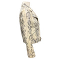 Load image into Gallery viewer, L'Agence Ivory Baldwin Snake Print Leather Jacket

