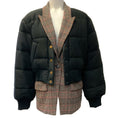 Load image into Gallery viewer, Veronica Beard Black / Plaid Larkin Puffer Jacket

