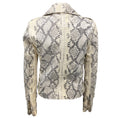 Load image into Gallery viewer, L'Agence Ivory Baldwin Snake Print Leather Jacket
