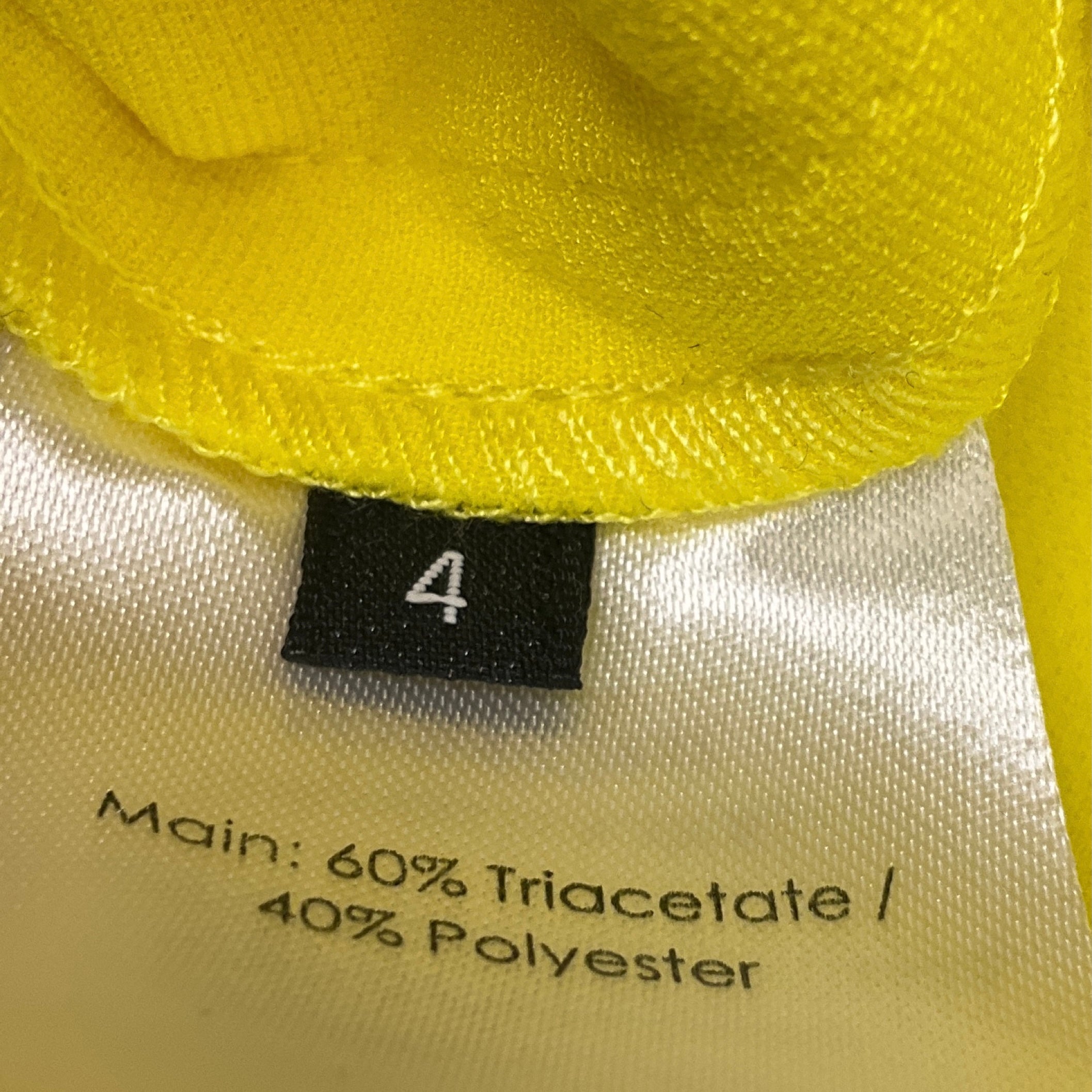 Alex Perry Bright Yellow Crepe Midi Dress
