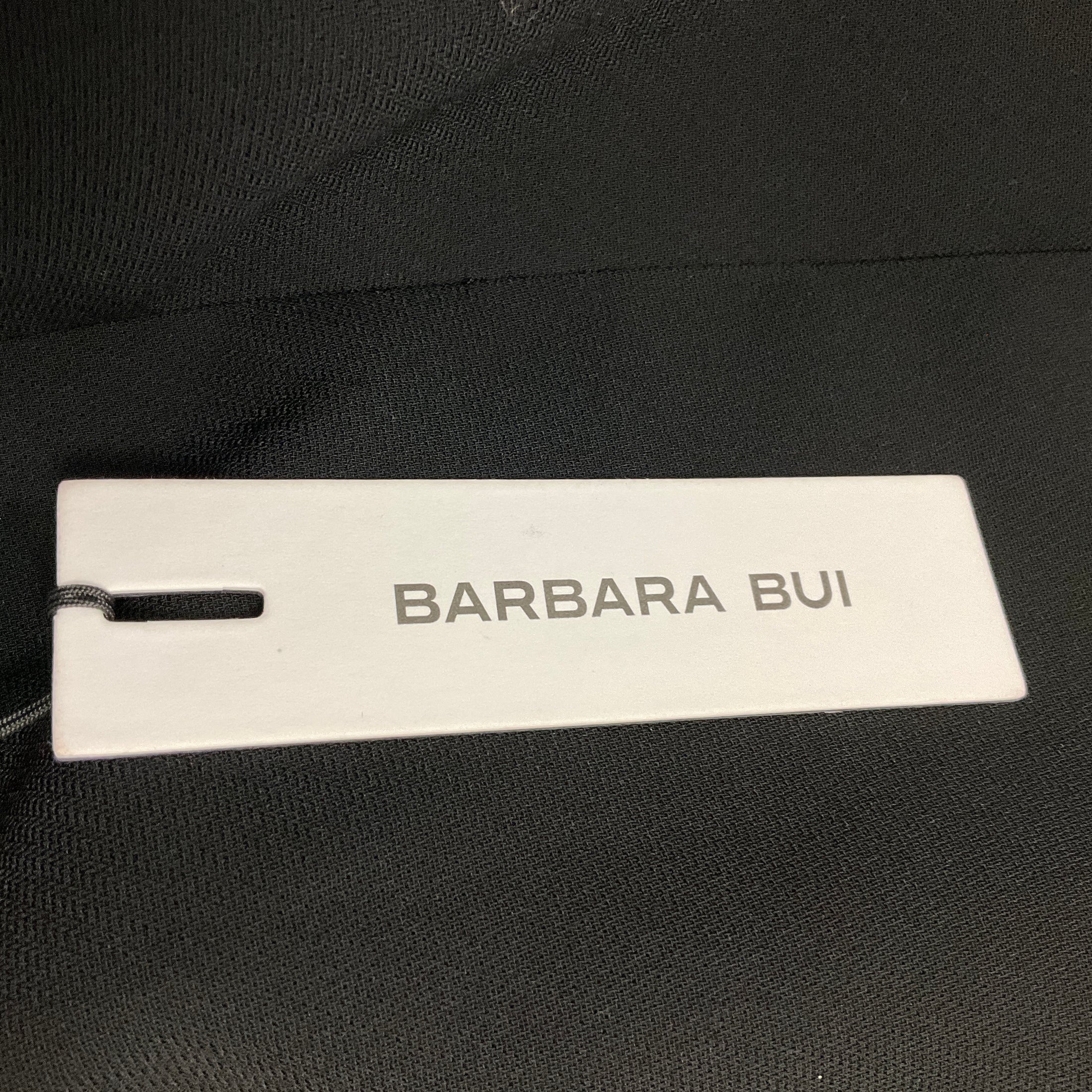 Barbara Bui Black / Silver Chain Detail Top