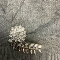 Load image into Gallery viewer, Erdem Grey Crystal Embellished Wool Knit Sweater
