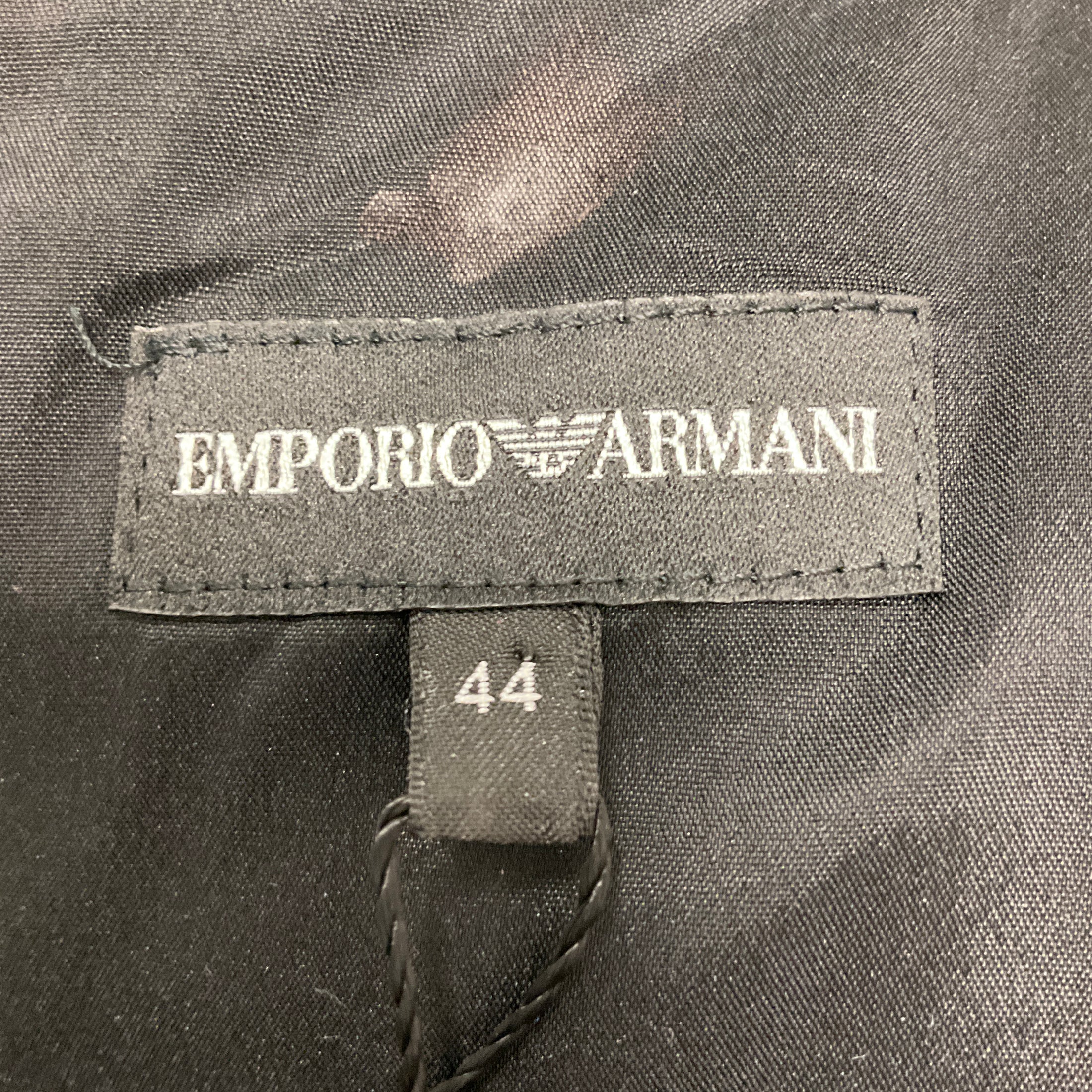 Emporio Armani Blue / Black Jacquard Cocktail Dress