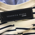 Load image into Gallery viewer, Veronica Beard Ecru / Navy Laszlo Tie-Waist Dress
