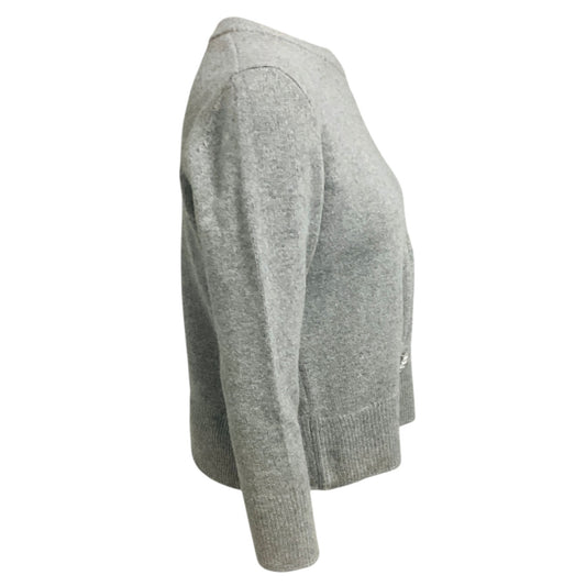 Erdem Grey Crystal Embellished Wool Knit Sweater