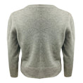 Load image into Gallery viewer, Erdem Grey Crystal Embellished Wool Knit Sweater
