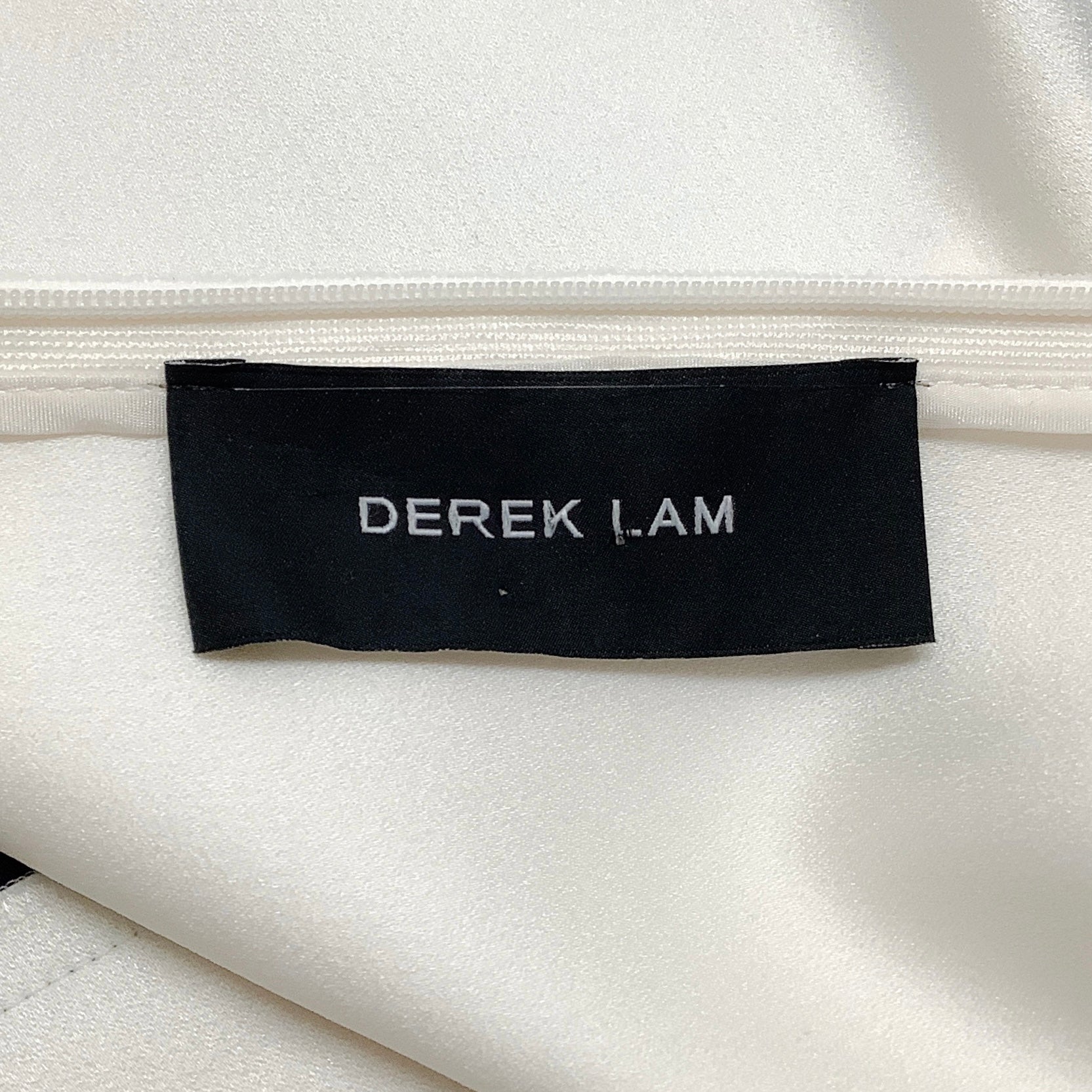 Derek Lam Navy / Ivory Three Quarter Sleeve Blouse