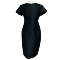 Load image into Gallery viewer, Jil Sander Black Structured Short Sleeved Midi Cocktail Dress
